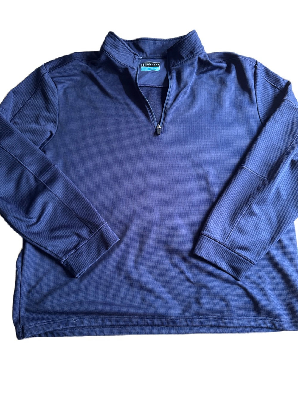 PGA Tour Navy Blue Quarter-Zip Performance Jacket
